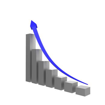 business chart with arrow png