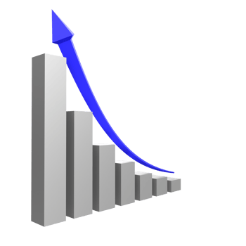 business chart with arrow png