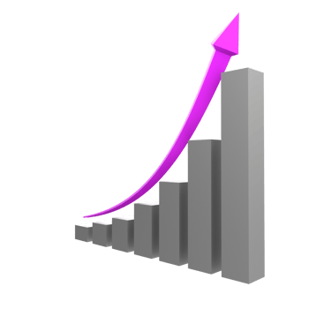 business chart with arrow png