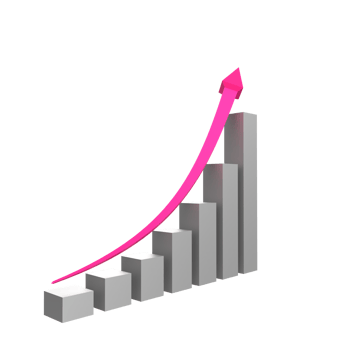 business chart with arrow png