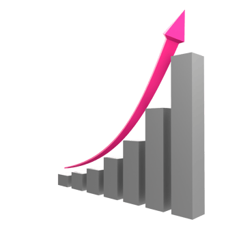 business chart with arrow png