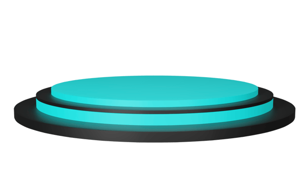 3D Rendering Podium Stage png
