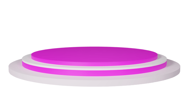 3D Rendering Podium Stage png