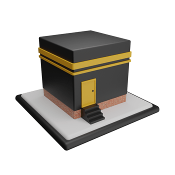 3d kabah makkah ied adha png