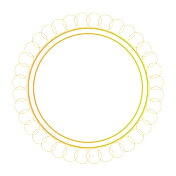 Golden Border Line Vector