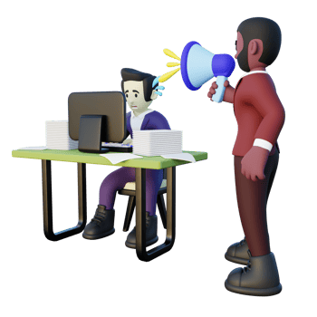 3d Illustration of Toxic Boss png