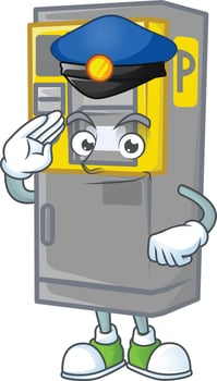 Parking ticket machine icon design vector