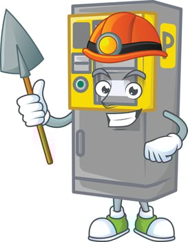 Parking ticket machine icon design vector