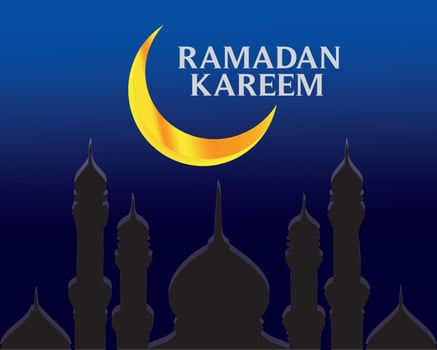 Ramadan Kareem Background Vector Illustration.