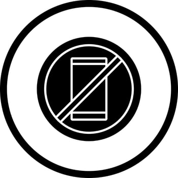 No Cell Phones Vector Icon