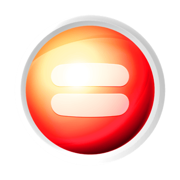 Equal colorful game button png