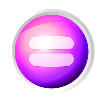Equal colorful game button png