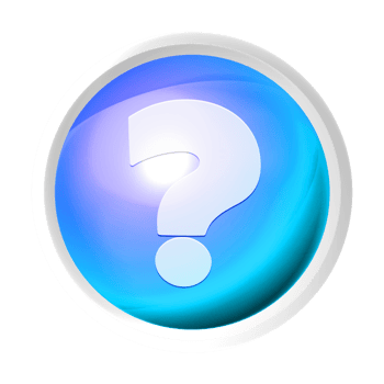 Question mark symbol colorful game button png