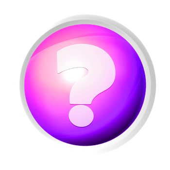 Question mark symbol colorful game button png