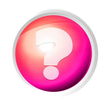 Question mark symbol colorful game button png