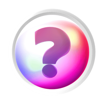 Question mark symbol colorful game button png