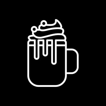 Hot Chocolate Vector Icon Design