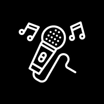 Karaoke Vector Icon Design