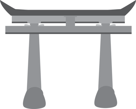 Wooden gate,symbol of Japan. png