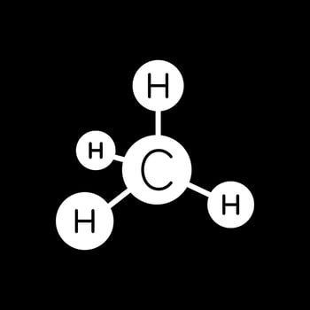Methane Vector Icon Design