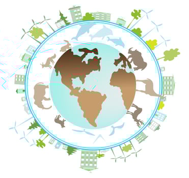 Eco friendly energy green Nature.Ecology organic symbol environmen Earth day.Eco friendly people hand.Environmental alternative energy. vector