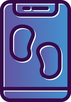 Pedometer Vector Icon Design
