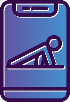 Push Up Vector Icon Design