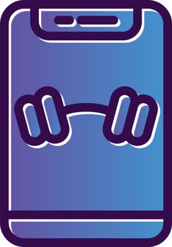 Barbell Vector Icon Design
