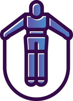 Jumping Jack Vector Icon Design