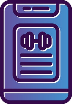 Workout Progress Vector Icon Design