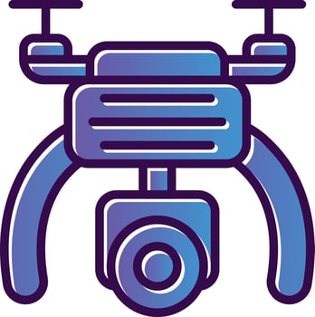 Drone Camera Vector Icon Design