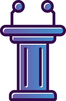 Tribune Vector Icon Design