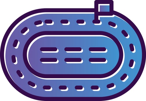 Race Track Vector Icon Design