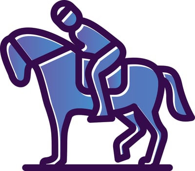 Equestrian Vector Icon Design
