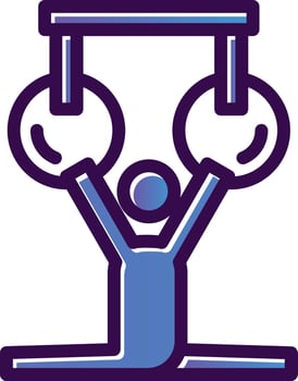 Gymnastics Vector Icon Design