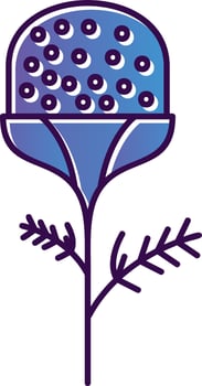 Pineappleweed Vector Icon Design
