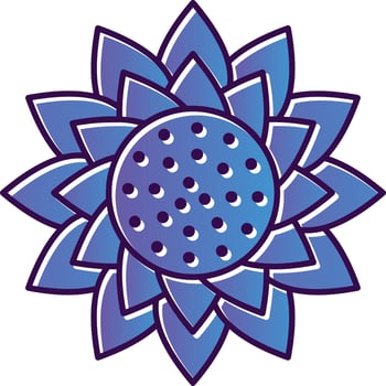 Sunflower Vector Icon Design