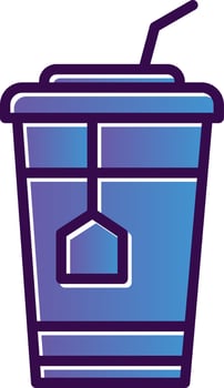 Ice Tea Vector Icon Design