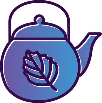 Tea Pot Vector Icon Design