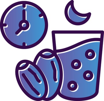 Ramadan Fasting Vector Icon Design