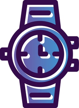 Wristwatch Vector Icon Design