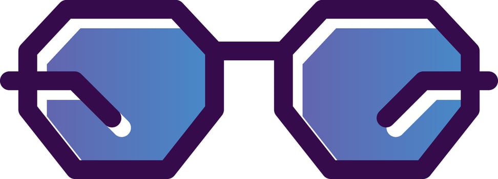 Eyeglasses Vector Icon Design