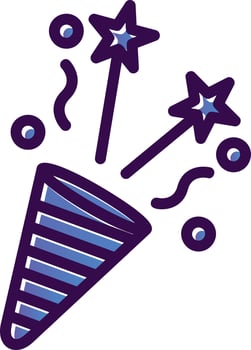 Confetti Vector Icon Design
