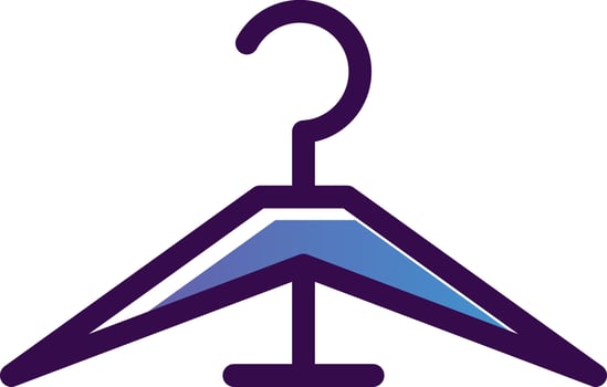 Clothes Hanger Vector Icon Design