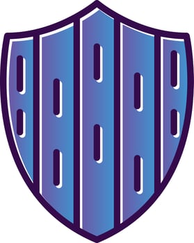 Wood Shield Vector Icon Design