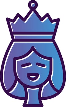 Queen Vector Icon Design