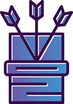 Quiver Vector Icon Design