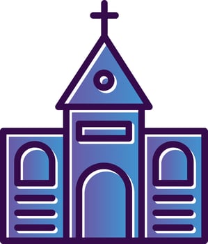 Church Vector Icon Design