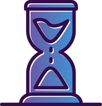 Hourglass Vector Icon Design