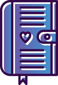 Diary Vector Icon Design